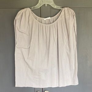 Carly Jean Los Angeles Soft Gray Blouse medium